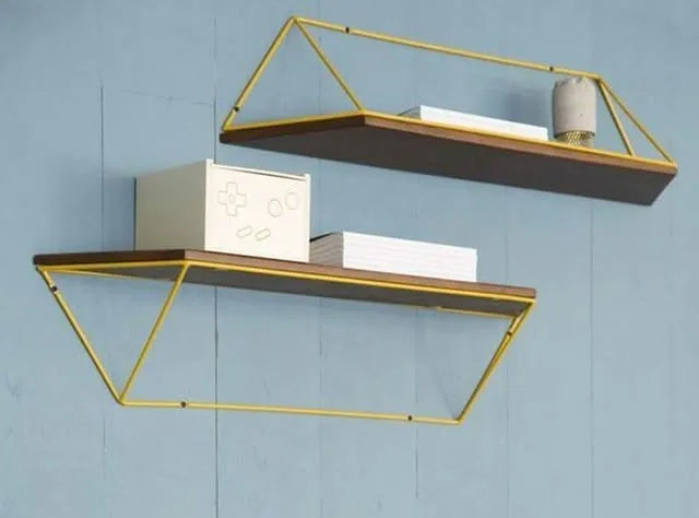Wall Mount Shelf With Parallel Design Shelf Set of Two