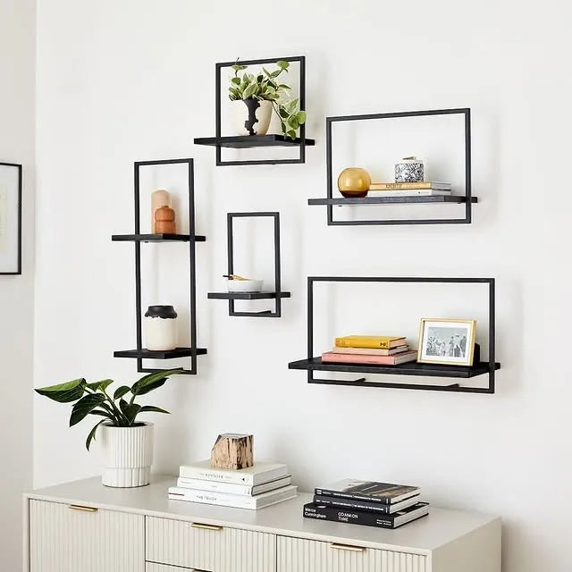 Set Of Five Wall Mount Shelf