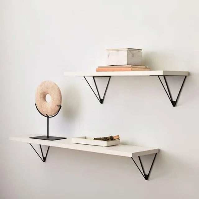 Rectangle Shaped Set of Two Wall Mount Shelf