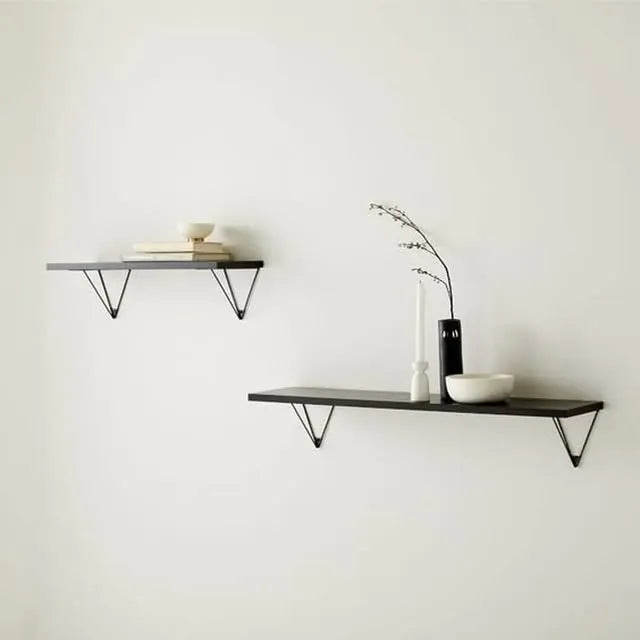 Rectangle Shaped Set of Two Wall Mount Shelf