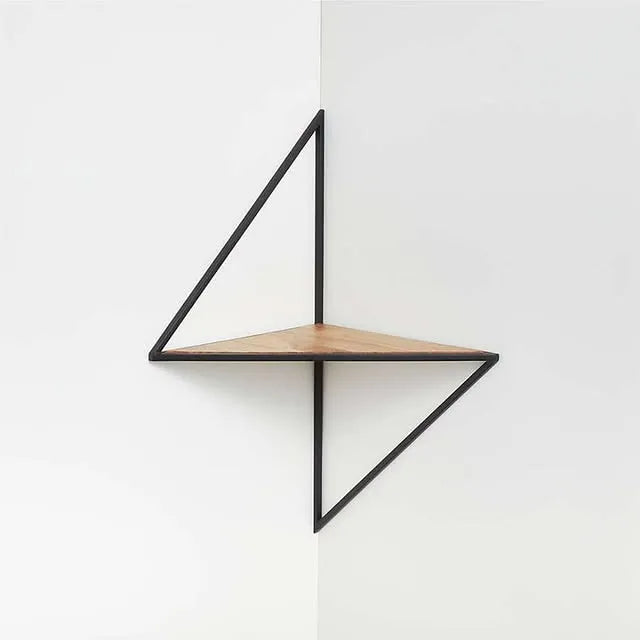 Daimond Shaped Corner Wall Mount Shelf
