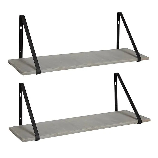 Rectangular Shaped Wall Mount Shelf Set of Two