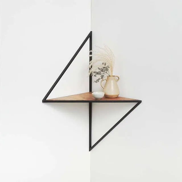 Daimond Shaped Corner Wall Mount Shelf