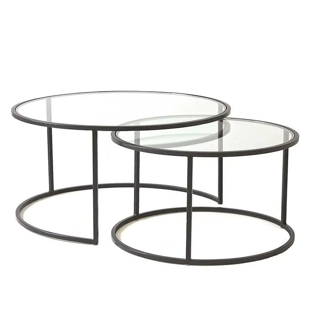 Round Shaped Nesting Table Coffee Table