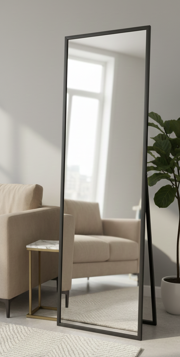 Modern Rectangular Full-Length Standing Mirror