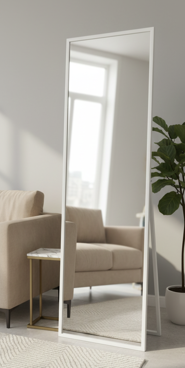 Modern Rectangular Full-Length Standing Mirror