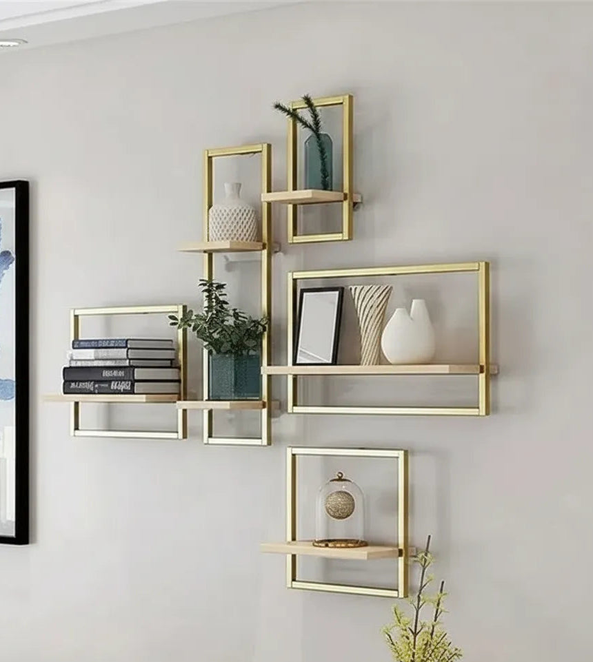 Set Of Five Wall Mount Shelf