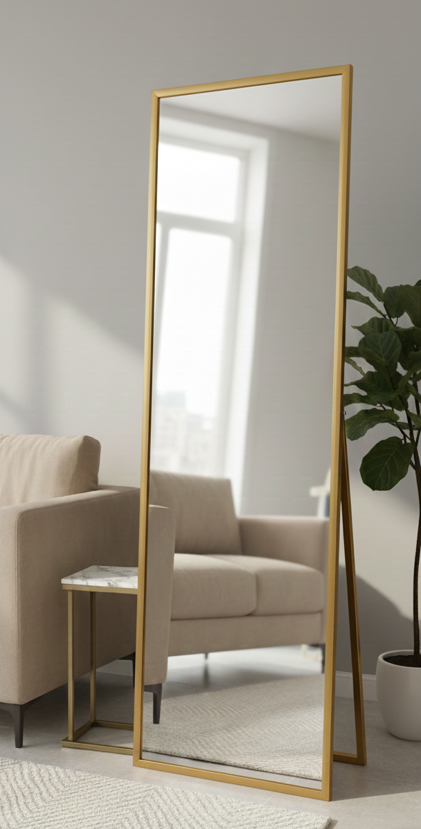 Modern Rectangular Full-Length Standing Mirror